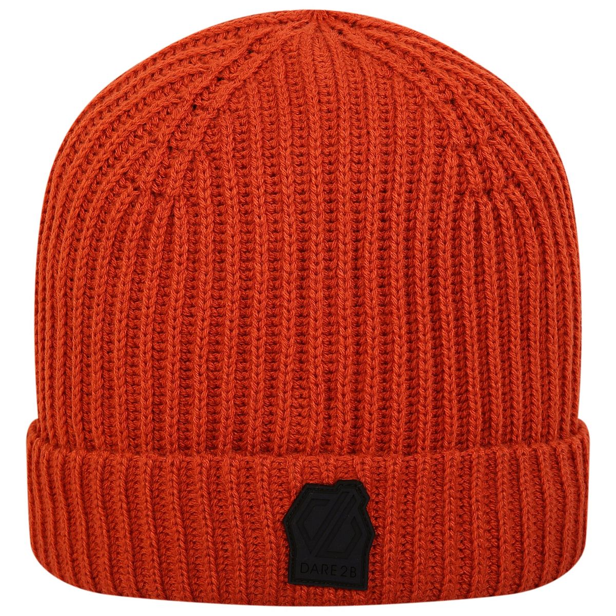 Gerippte Beanie mit Logo-Patch