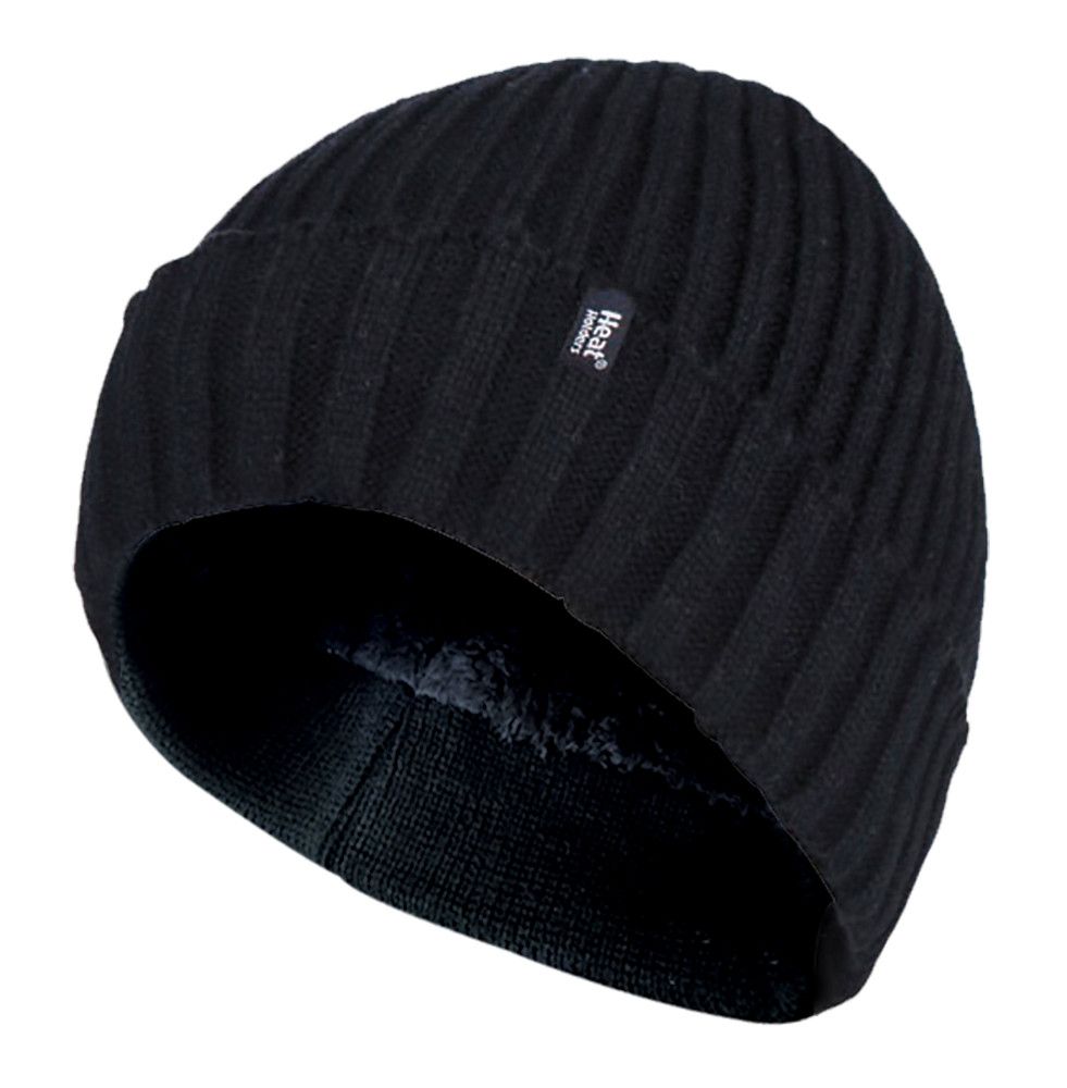Gerippte Thermo-Beanie-Mütze