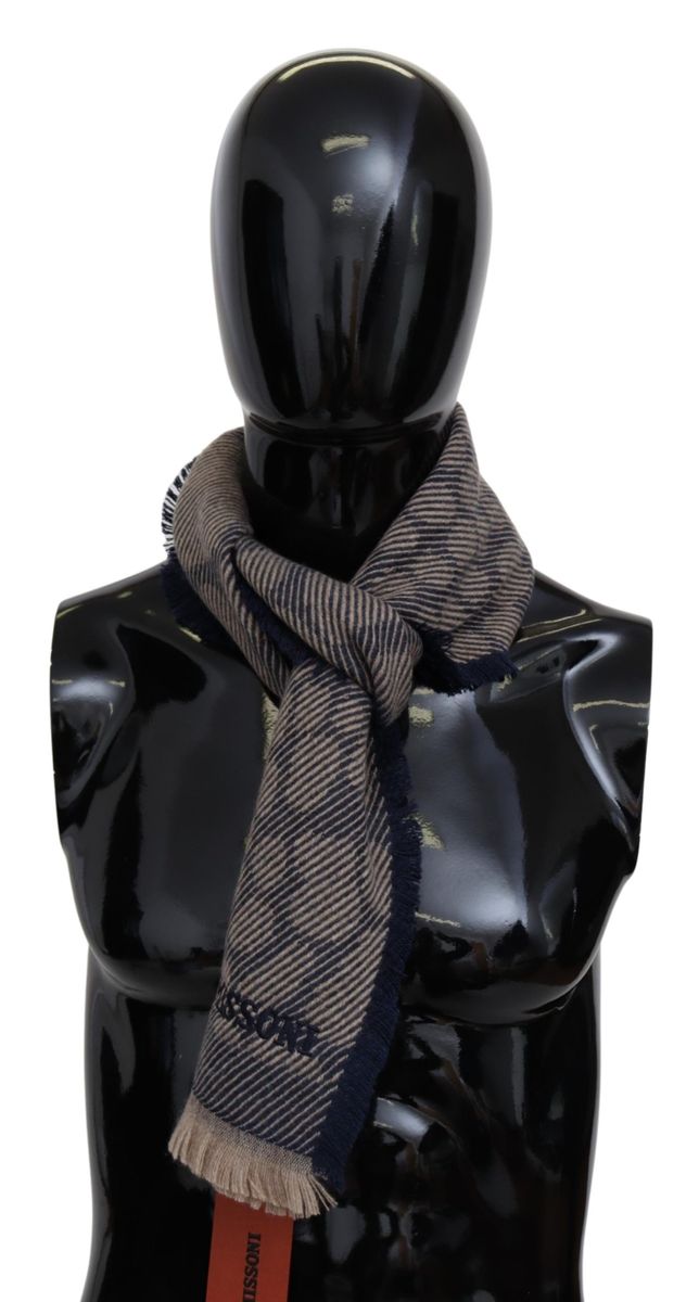 Eleganter Kaschmirschal mit geometrischem Muster