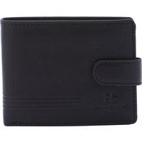 Leder-Brieftasche mit Laschenverschluss