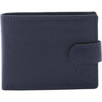 Klassisches Leder-Bifold-Portemonnaie mit Verschlusslasche