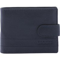 Klassische Leder-Geldbörse mit Druckknopfverschluss