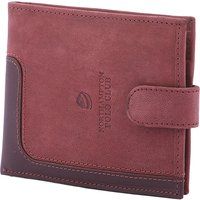 Klassisches Veloursleder-Bifold-Portemonnaie