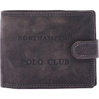 Leder-Brieftasche mit Druckknopf