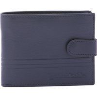 Klassische Leder-Bifold-Geldbörse mit Lasche