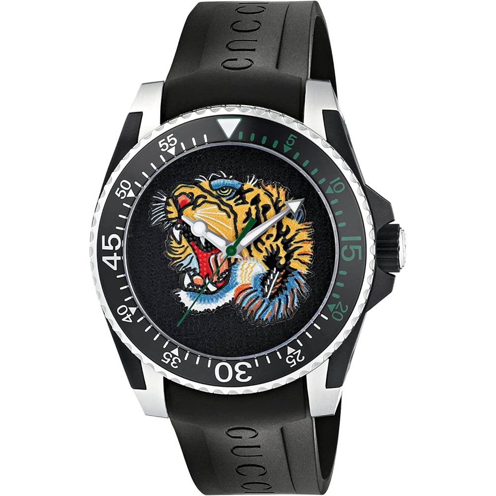 Taucheruhr mit Tigermotiv
