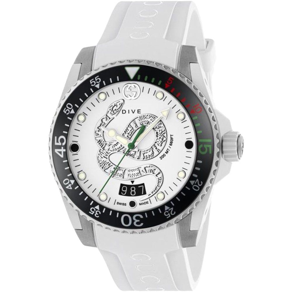 Sportliche Taucheruhr mit Schlangendetail