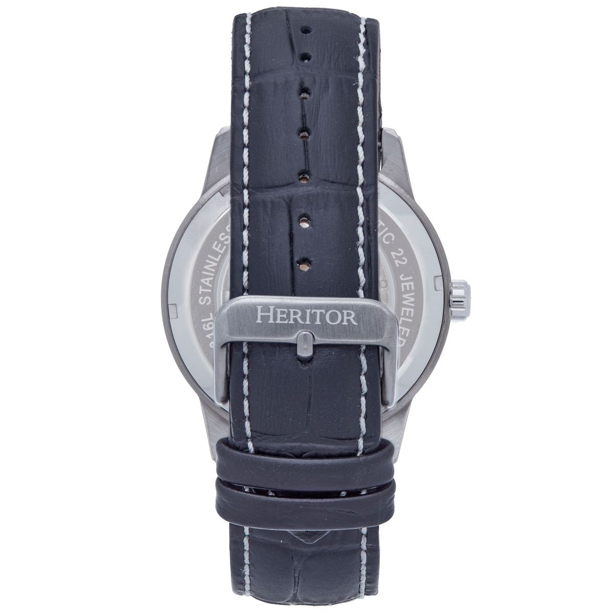 Semi-Skelett Automatik-Lederuhr