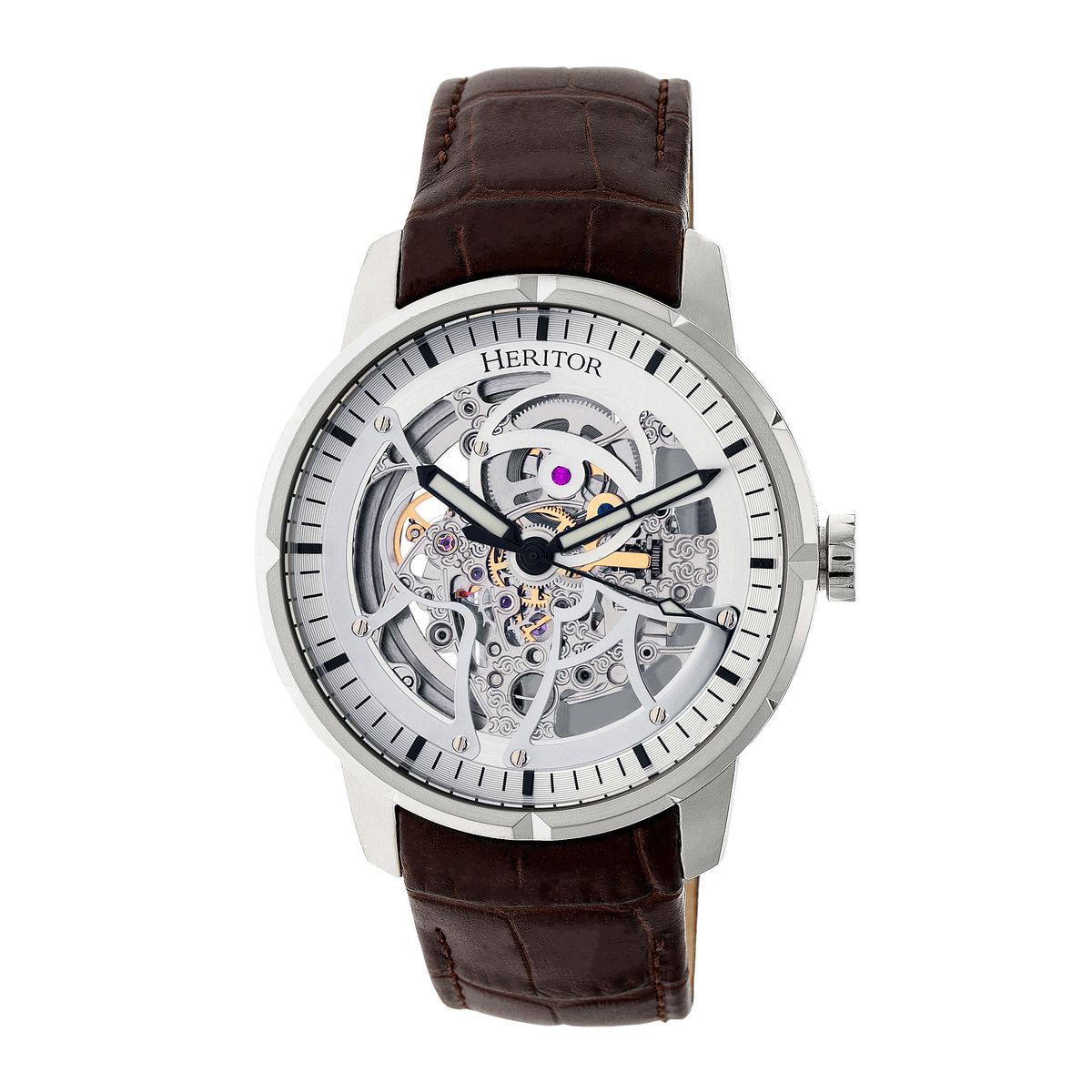Ryder Skelett Automatik Lederuhr