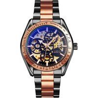 Automatische Armbanduhr mit Skelett-Zifferblatt