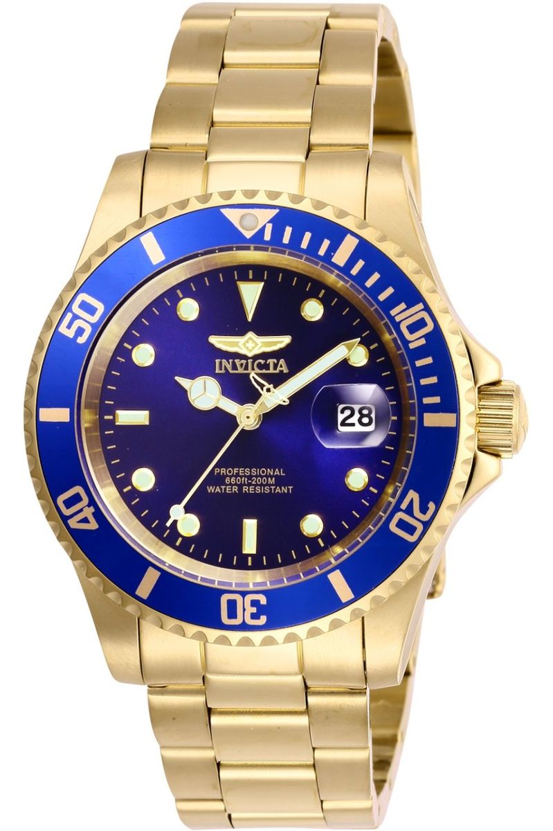 Professionelle Taucheruhr mit blauem Zifferblatt