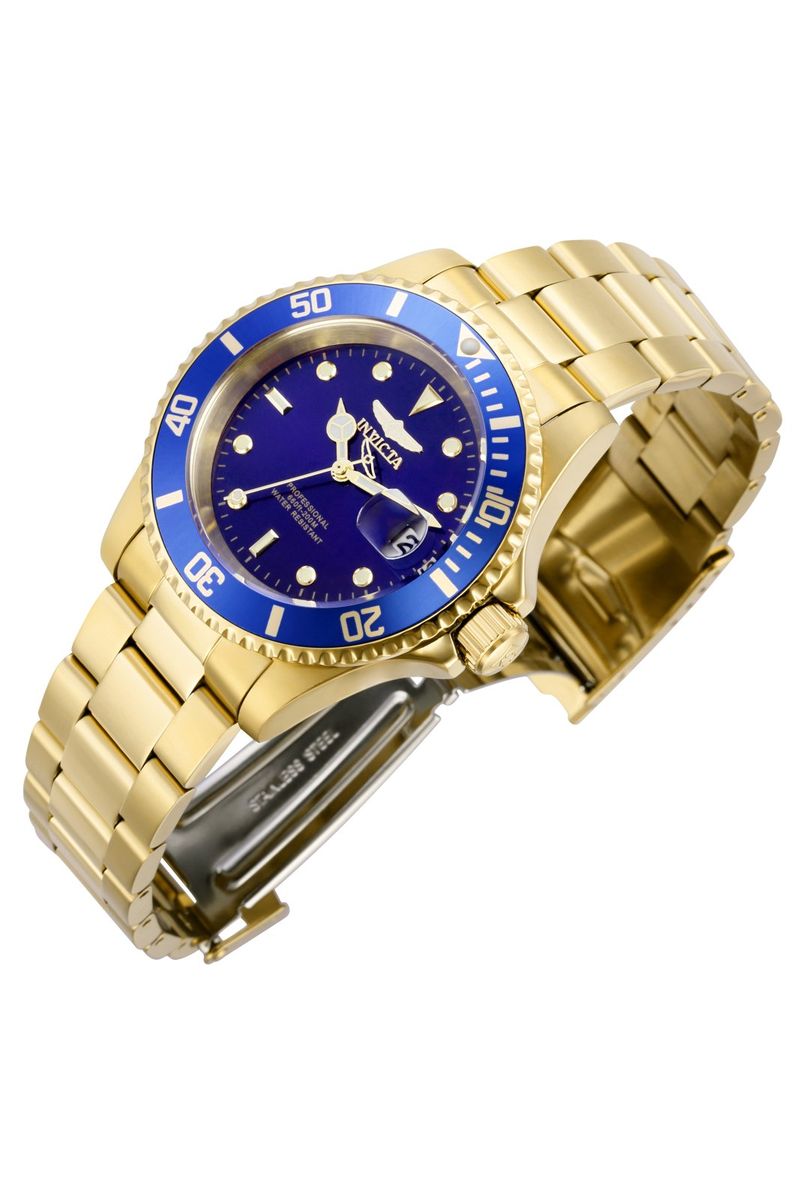 Professionelle Taucheruhr mit blauem Zifferblatt