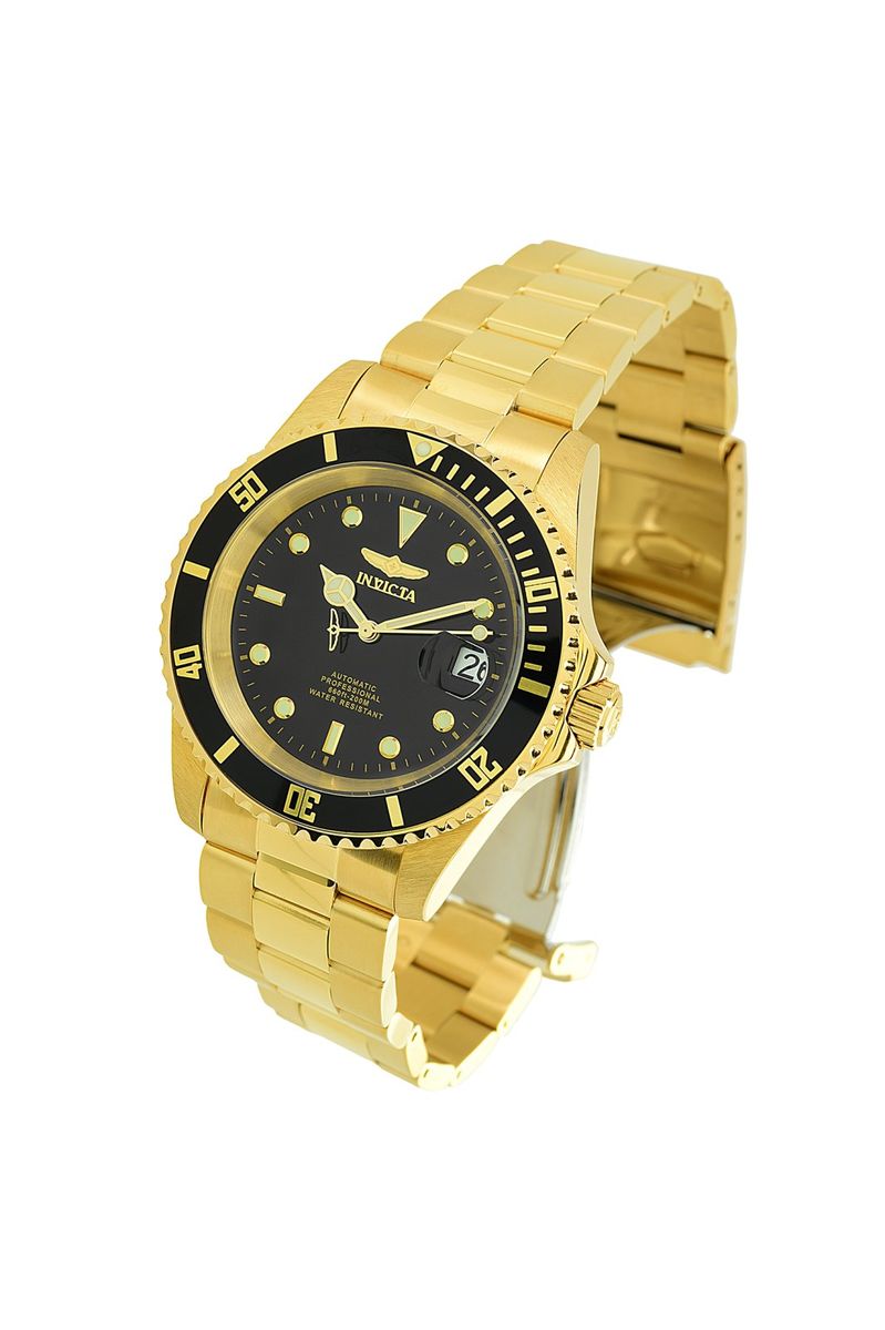 Goldfarbene Pro Diver Automatik-Uhr