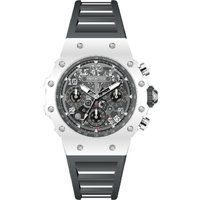 Industrielle Racing-Uhr mit Skelett-Zifferblatt
