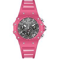 Sportliche Chronograph-Uhr mit Skelettzifferblatt
