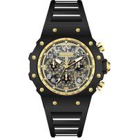 Industrielle Racing-Uhr mit Skelett-Zifferblatt