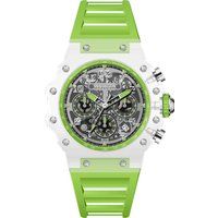 Rennchronograph mit skelettiertem Zifferblatt
