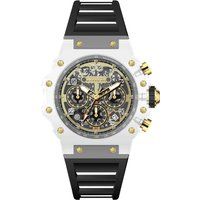 Transparente Racing-Chronograph-Armbanduhr