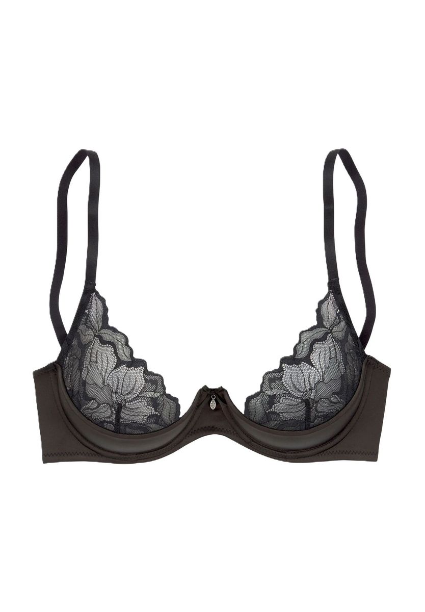BH mit offener Spitze und Blumenmuster