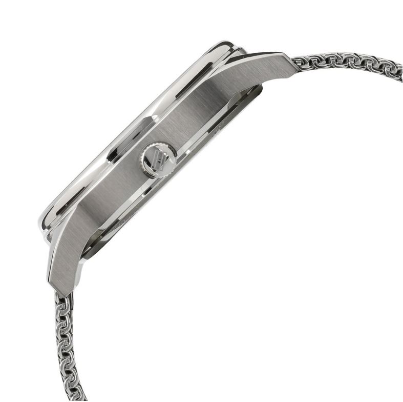 Elegante Herrenuhr mit Milanaise-Armband