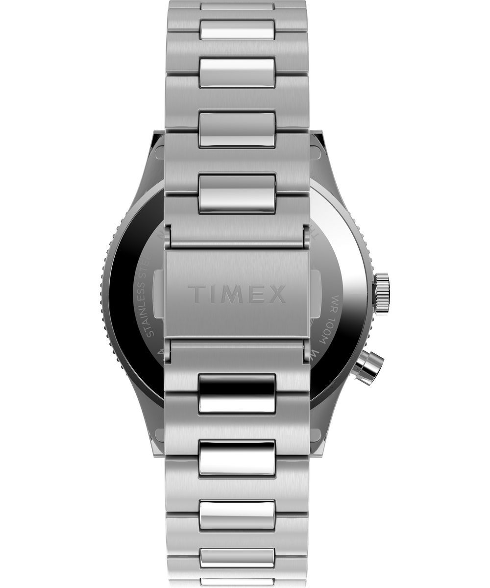 Traditionelle GMT-Uhr mit Stahlarmband