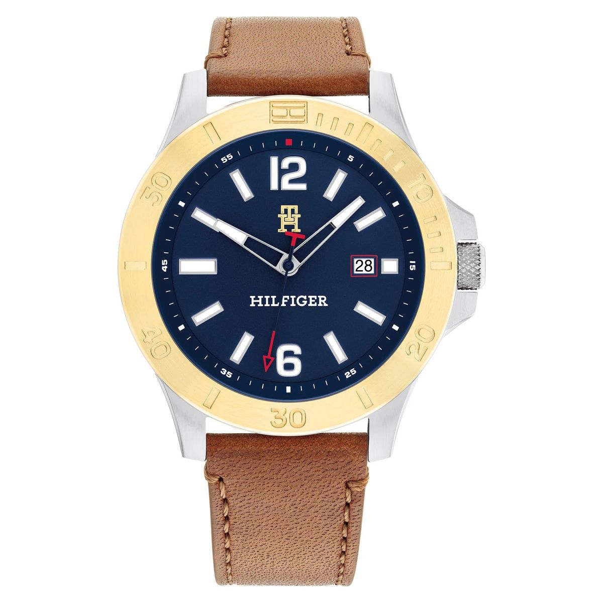 Elegante Analoguhr mit Lederarmband