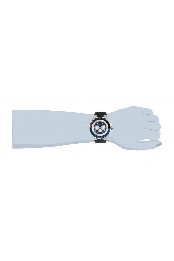 Aviator Chronograph mit blauem Zifferblatt