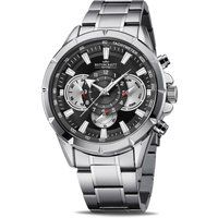 Markanter Chronograph mit Metallgliederarmband