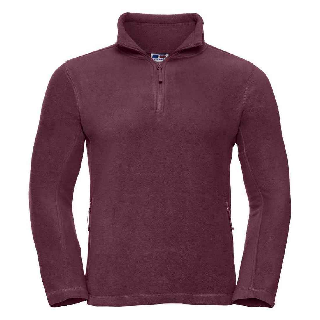 Fleece-Oberteil mit Viertelreißverschluss