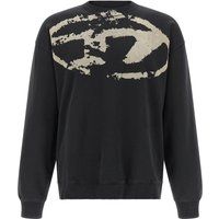 Stone-Washed Logo-Fleece-Sweatshirt