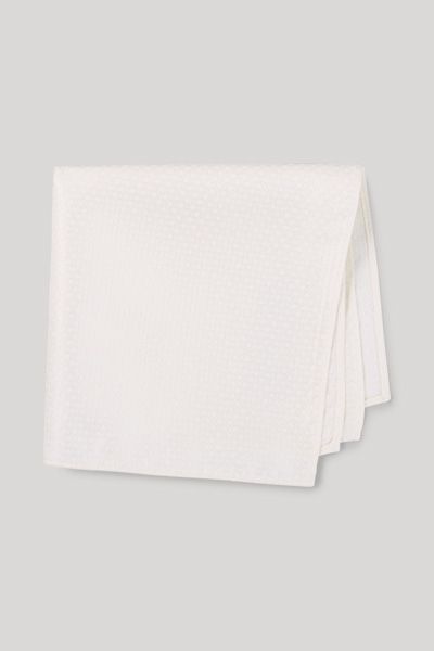 Gemustertes Off-White Einstecktuch Elegante Viskosemischung Accessoire Unisex