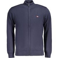 Klassische Baumwollstrickjacke mit Reißverschluss