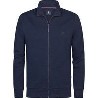 Strukturierte Strickjacke mit Stehkragen