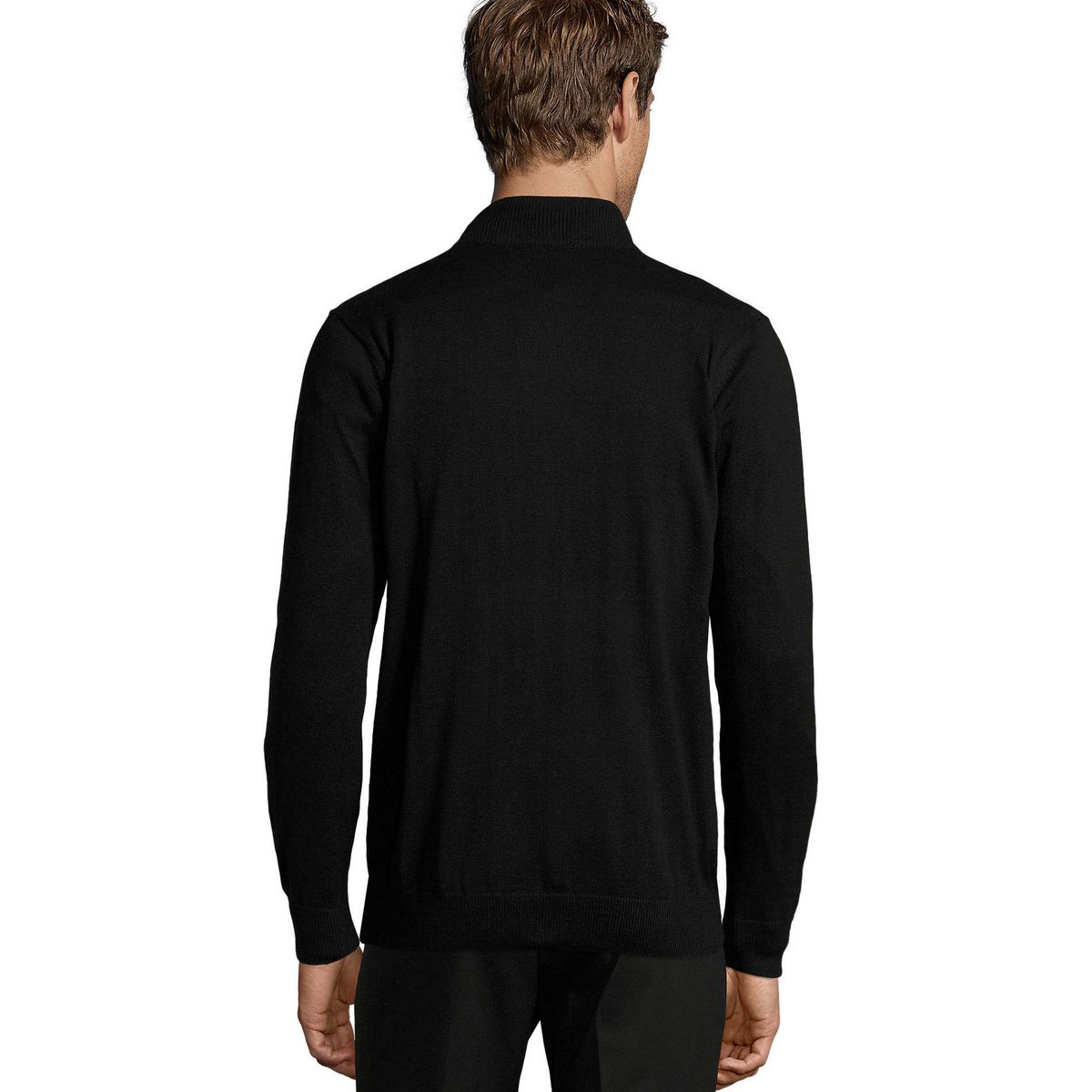 Minimalistische Strickjacke mit Reißverschluss