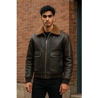 Klassische G-1 Leder-Pilotenjacke