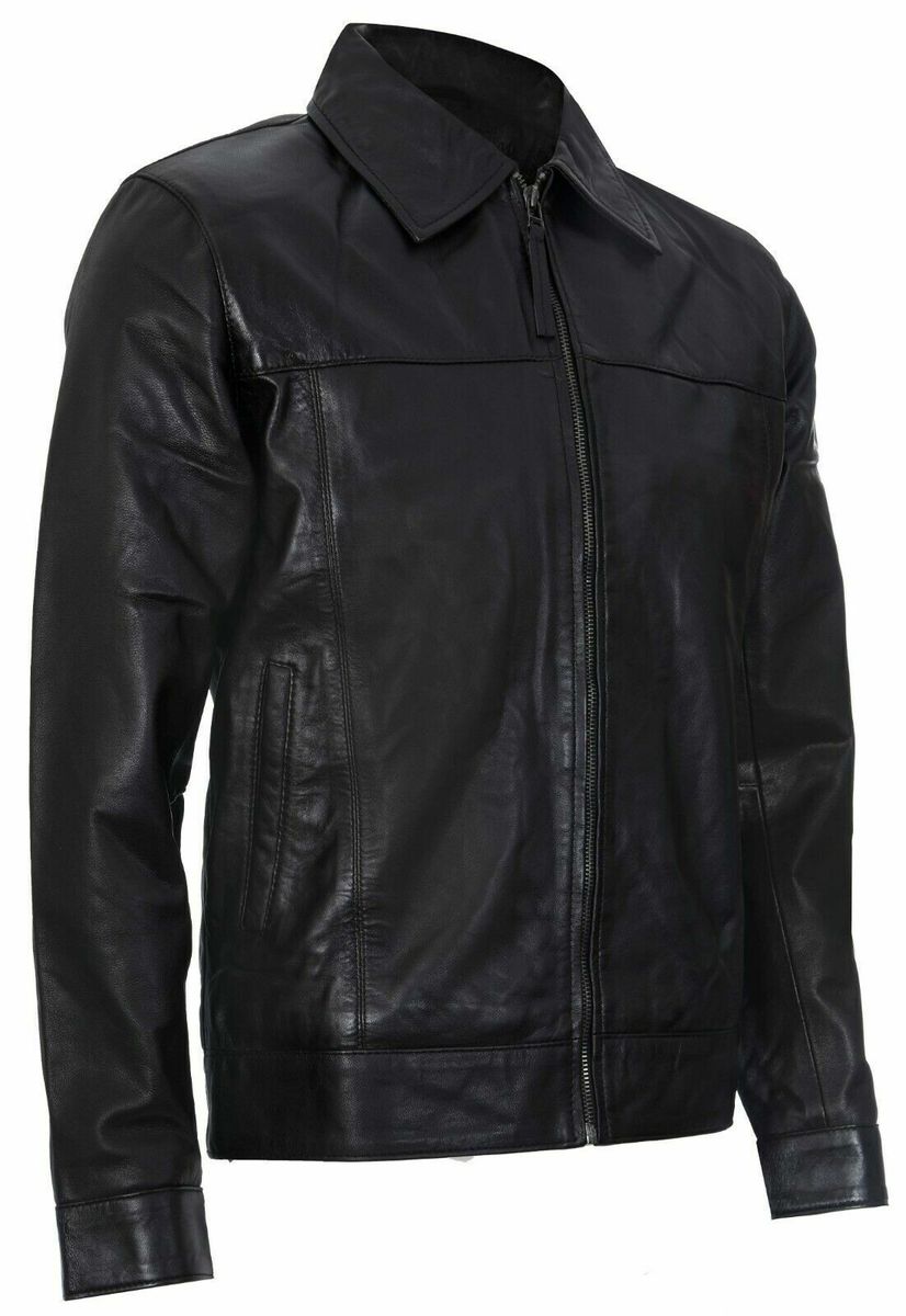 Klassische Harrington-Jacke aus Nappaleder