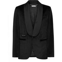Samt-Smokingjacke mit Schalrevers