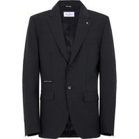 Strukturierter Blazer mit Strass-Totenkopf