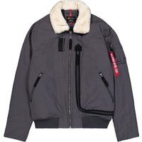 Bomberjacke mit Teddyfellkragen