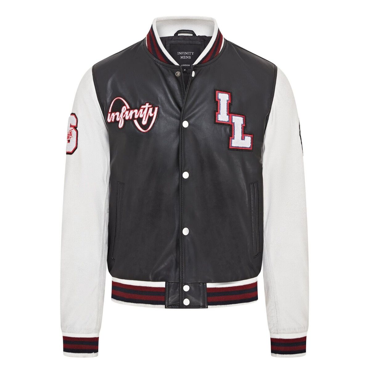 Baseball-Bomberjacke aus Leder