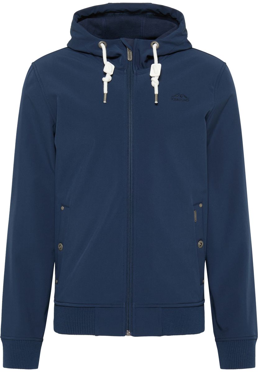 Softshell-Blouson mit Kapuze und Fleece-Futter