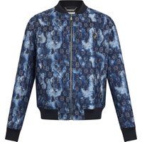 Bomberjacke aus Denim mit Jacquard-Monogramm