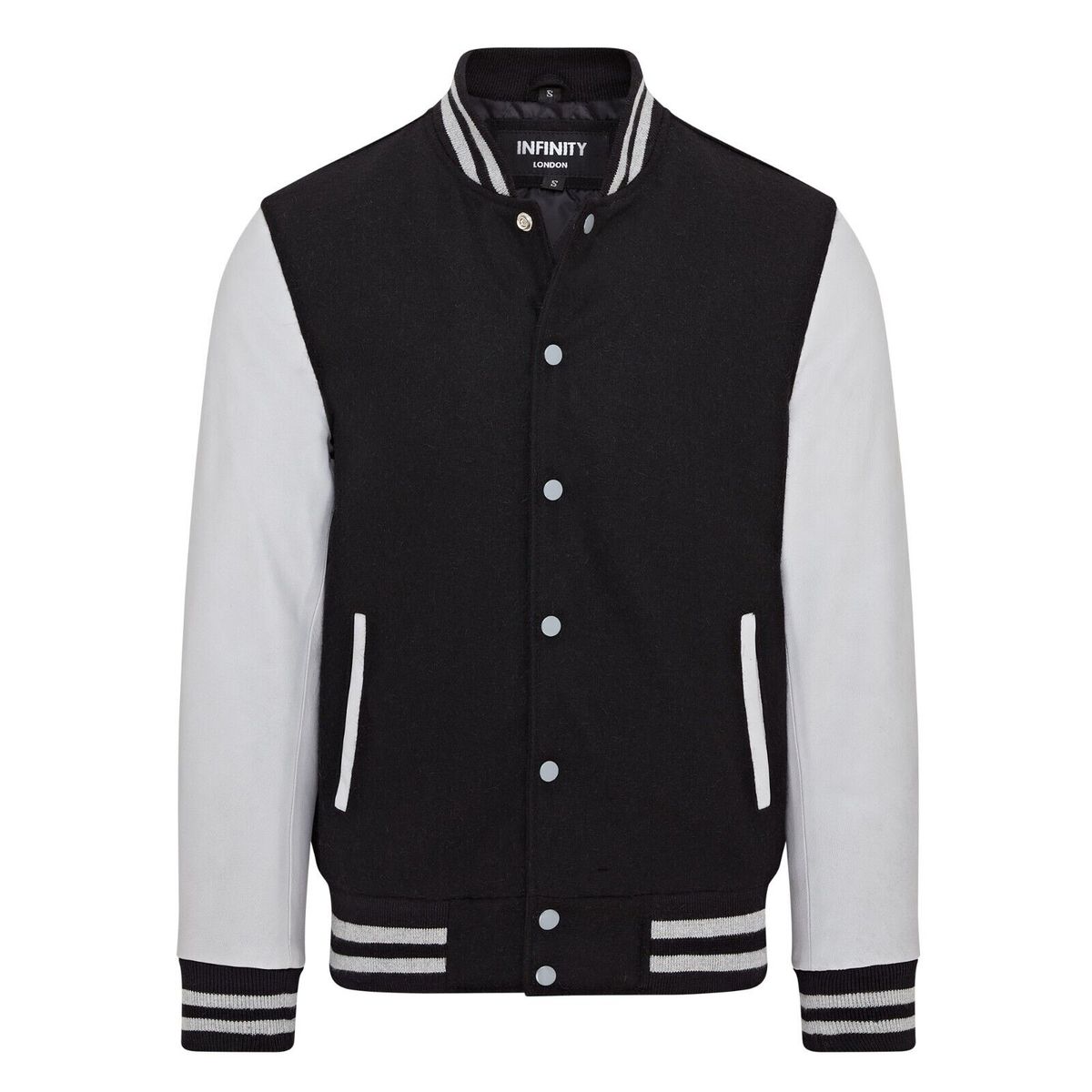 Letterman-Jacke aus Wolle und Leder