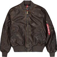 Vintage Bomberjacke aus Kunstleder