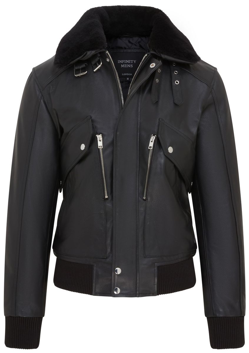 Klassische Fliegerjacke aus Rindsleder