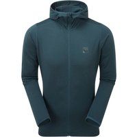 Technischer Grid-Fleece-Hoodie mit Reißverschluss