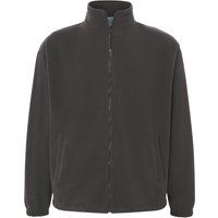 Fleecejacke mit durchgehendem Reißverschluss