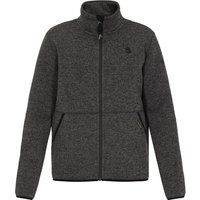 Melange-Fleecejacke mit Reißverschluss
