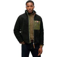 Retro Vintage Sherpa-Fleecejacke
