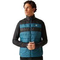 Wattierte Outdoor-Weste mit Blockfarben